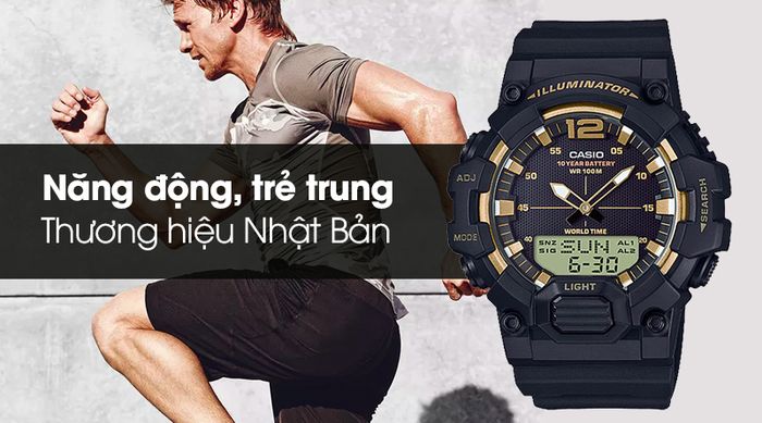 Đồng hồ nam Casio HDC-700-9AVDF sở hữu thiết kế trẻ trung và cá tính