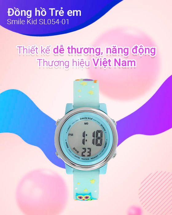 Đồng hồ Trẻ em Smile Kid SL054-01 mang thương hiệu Việt Nam