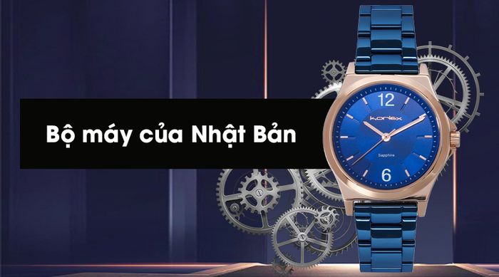 Đồng hồ nữ Korlex KS037-01 sử dụng bộ máy của Nhật Bản