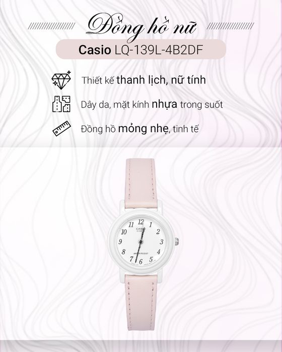 Tổng quan về đồng hồ Nữ Casio LQ-139L-4B2DF