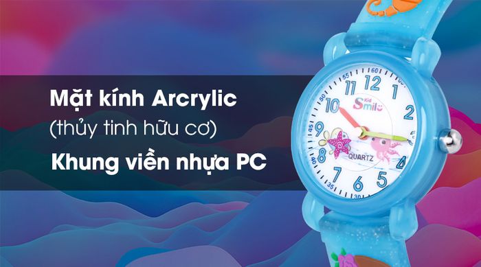 Đồng hồ trẻ em Smile Kid SL048-01 được trang bị lớp vỏ cứng cáp