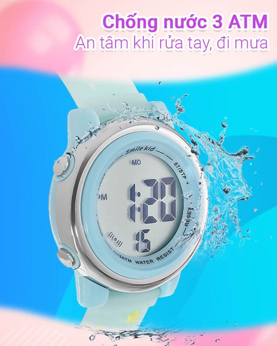 Đồng hồ Trẻ em Smile Kid SL054-01 có hệ số chống nước 3 ATM