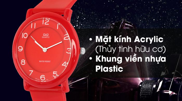 Đồng hồ Nam/Nữ Q&Q VQ94J024Y được trang bị lớp vỏ ngoài bền chắc