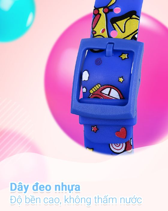 Đồng hồ trẻ em Smile Kid SL063-01 có dây đeo nhựa nhẹ nhàng