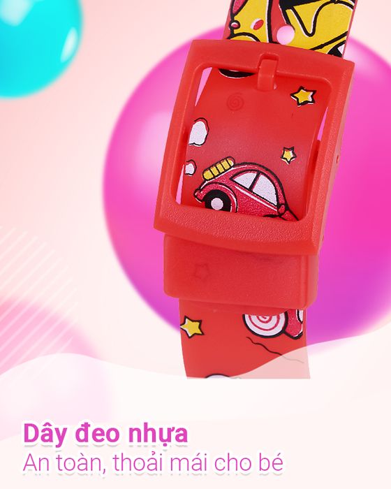 Đồng hồ trẻ em Smile Kid SL063-02 có dây đeo nhựa nhẹ nhàng