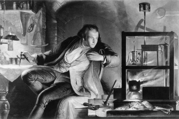 James Watt as a young man, circa 1769. Artist: James Scott