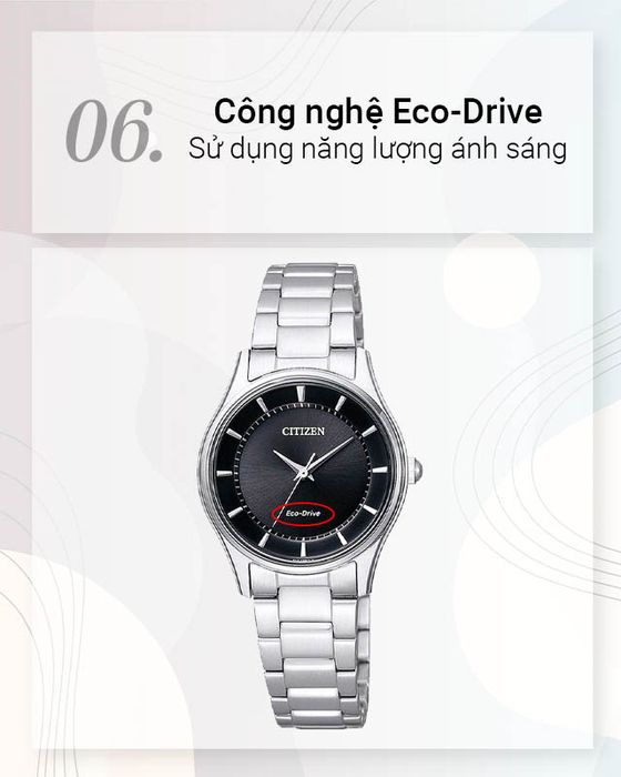 Đồng hồ Nữ Citizen EM0401-59E - Eco-Drive sử dụng năng lượng ánh sáng