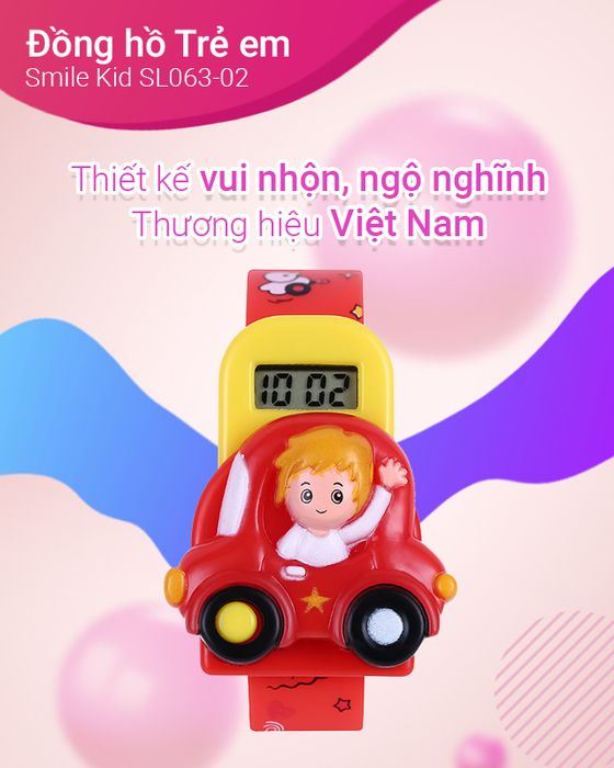 Tổng quan về đồng hồ trẻ em Smile Kid SL063-02