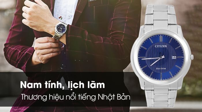 Đồng hồ Nam Citizen AW1211-80L - Eco-Drive thiết kế nam tính