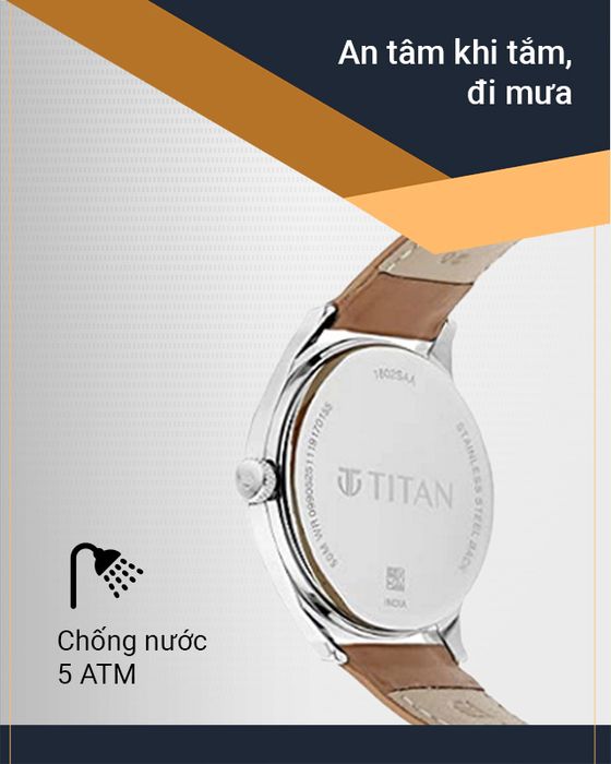 Đồng hồ Nam Titan 1802SL07 có hệ số chống nước 5 ATM
