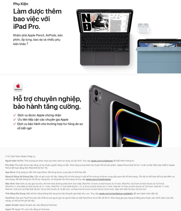 iPad Pro M4 11 inch 5G 256GB - Phụ Kiện