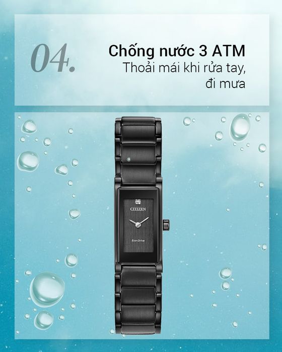 Đồng hồ nữ Citizen EG7055-51E có hệ số chống nước 3 ATM