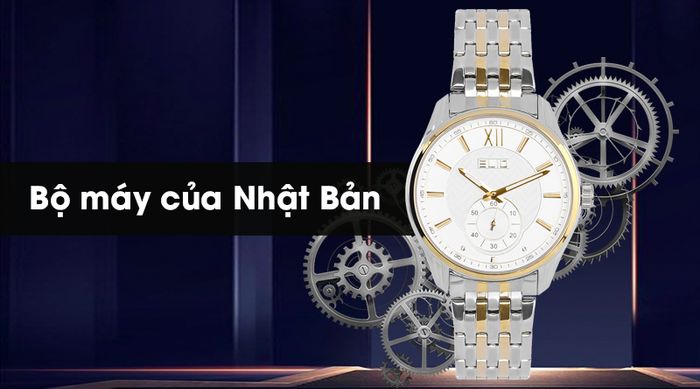 Đồng hồ nam Elio ES022-C1 hoạt động bền bỉ nhờ sử dụng bộ máy của Nhật Bản
