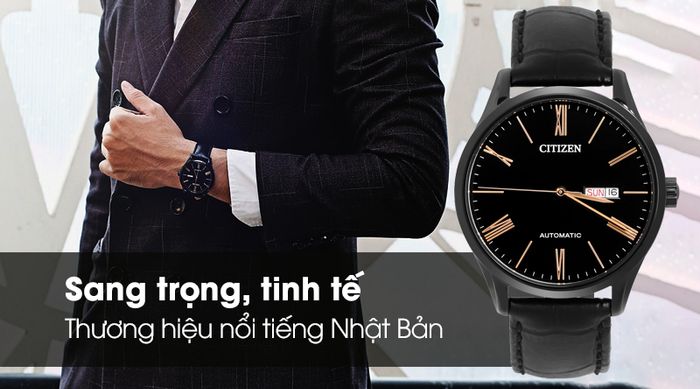 Đồng hồ Nam Citizen NH8365-19F - Cơ tự động với thiết kế tinh tế