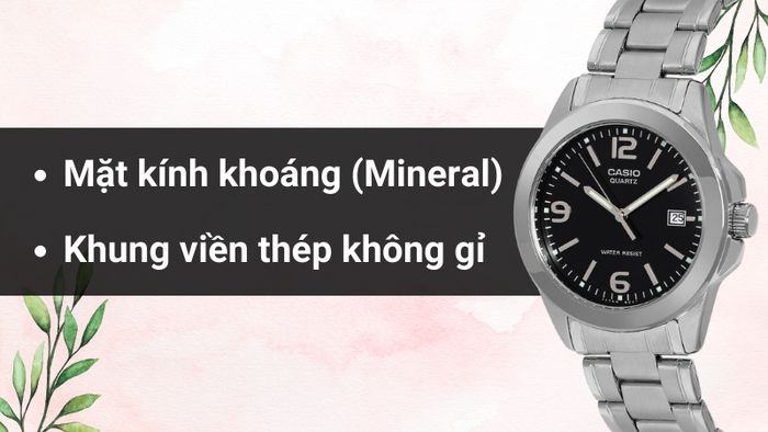 Chất liệu mặt kính và khung viền của mẫu đồng hồ