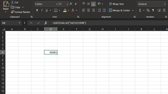 Cách sử dụng hàm DATEVALUE trong Excel