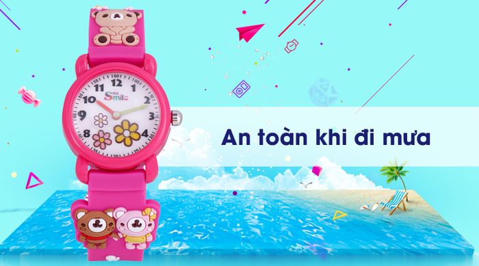 Đồng hồ trẻ em Smile Kid SL043-01 có hệ số chống nước 3 ATM