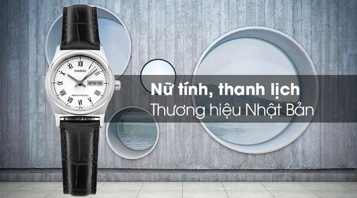 Đồng hồ nữ Casio LTP-V006L-7BUDF với thiết kế nữ tính, thanh lịch
