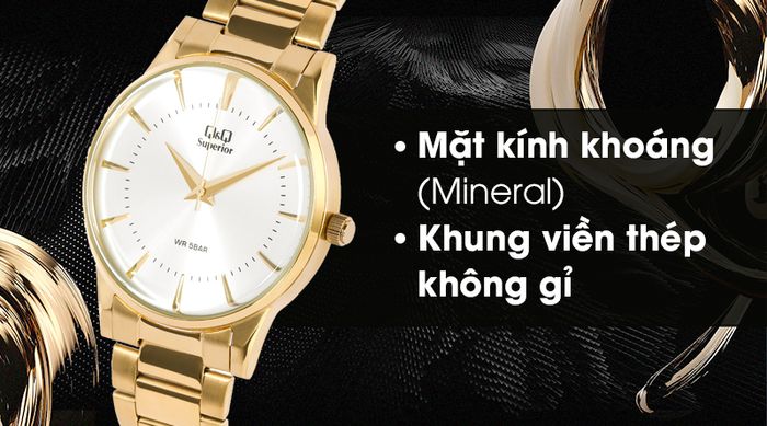 Đồng hồ nam Q&Q S398J001Y có khả năng chịu lực tốt