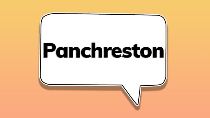 A speech bubble featuring the word ‘panchreston’