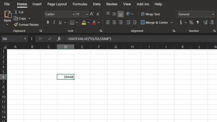 Hàm DATEVALUE trong Excel