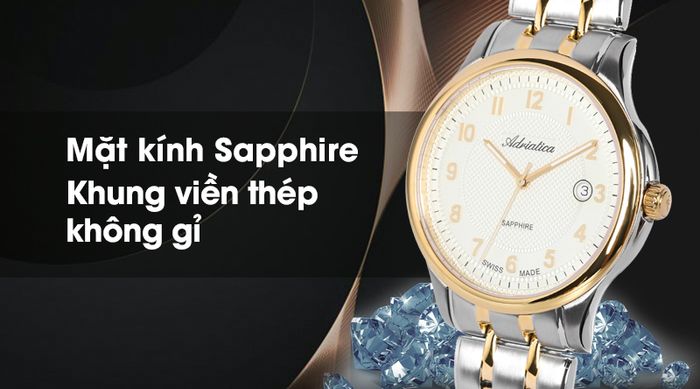 Đồng hồ nam Adriatica A1272.2121Q có khả năng chịu va đập tốt