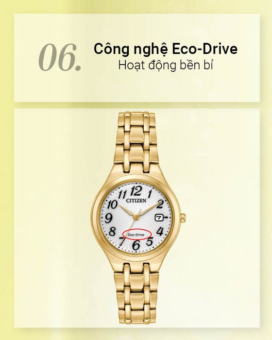 Đồng hồ Nữ Citizen EW2482-53A - Eco-Drive sử dụng năng lượng ánh sáng
