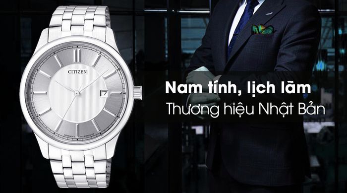 Đồng hồ nam Citizen BI1050-56A có thiết kế sang trọng và tinh tế