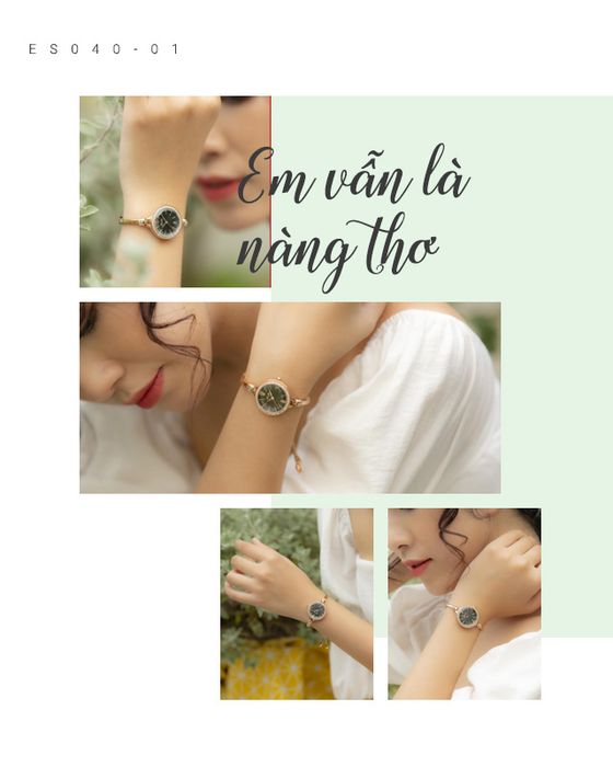 Đồng hồ Nữ Elio ES040-01 trẻ trung, nữ tính