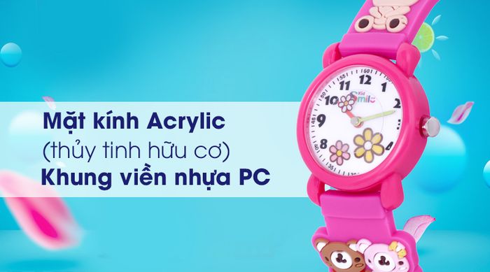 Đồng hồ trẻ em Smile Kid SL043-01 có lớp vỏ chắc chắn