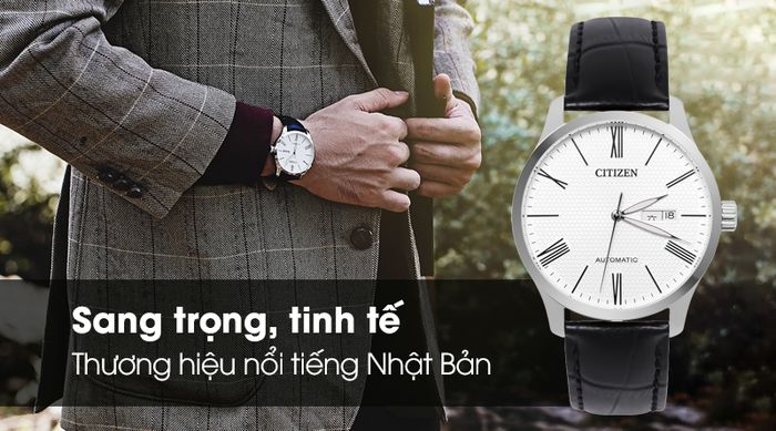 Đồng hồ Nam Citizen NH8350-08A - Cơ tự động có thiết kế sang trọng