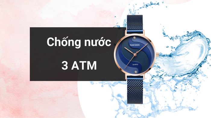Khả năng kháng nước của mẫu đồng hồ