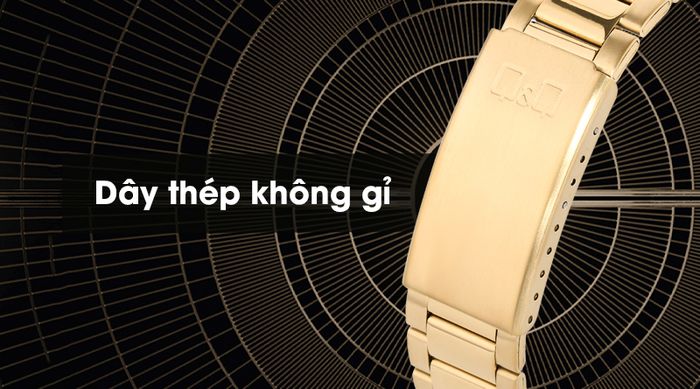 Đồng hồ nam Q&Q S398J001Y có dây đeo sáng bóng và bền đẹp