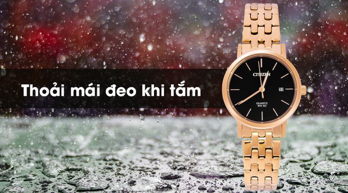 Đồng hồ Nữ Citizen EU6092-59E có khả năng chống nước khá tốt