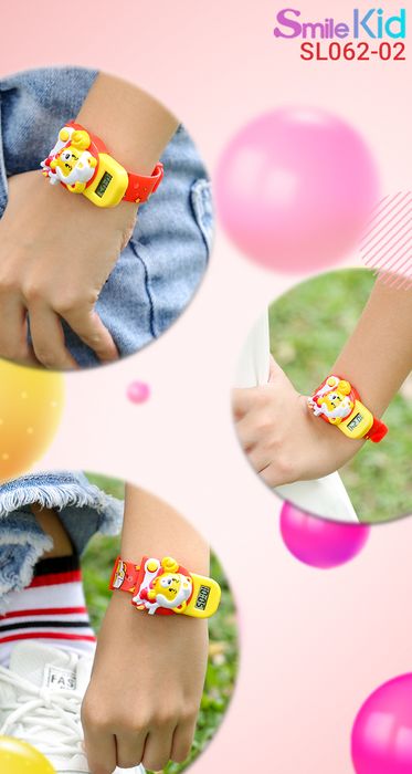 Đồng hồ trẻ em Smile Kid SL062-02 khi đeo trên tay