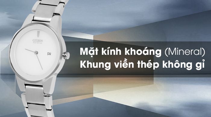 Đồng hồ Nữ Citizen GA1050-51A - Eco-Drive chịu lực tốt