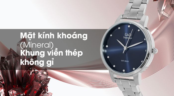 Đồng hồ nữ Q&Q S401J212Y có khả năng chịu va đập tốt