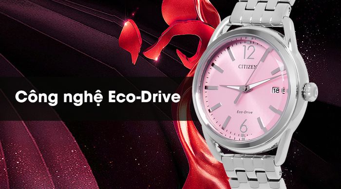 Đồng hồ nữ Citizen FE6080-71X được tích hợp công nghệ mới Eco-Drive