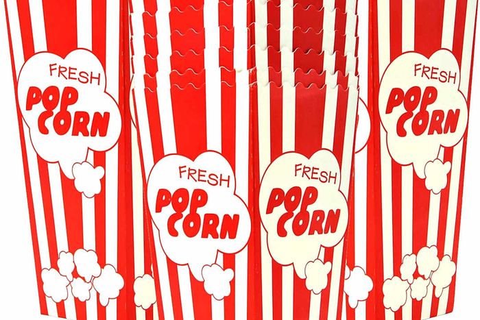 An image of movie night popcorn buckets is shown