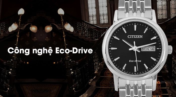 Đồng hồ nữ Citizen EW3250-53E - Eco-Drive có công nghệ Eco-Drive hiện đại
