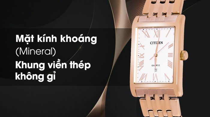Đồng hồ nam Citizen BH3003-51A có lớp vỏ ngoài bền chắc
