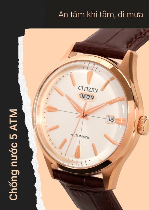 Đồng hồ Nam Citizen C7 NH8393-05A có thể mang khi tắm rửa, đi mưa