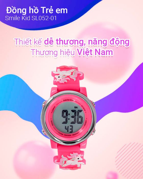 Tổng quan về đồng hồ Trẻ em Smile Kid SL052-01