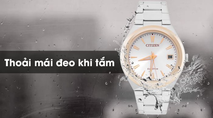 Đồng hồ nữ Citizen FE6024-55B - Eco-Drive thoải mái đeo khi tắm