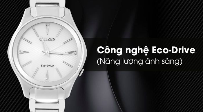 Đồng hồ Nữ Citizen EM0597-80A - Eco-Drive dùng năng lượng ánh sáng