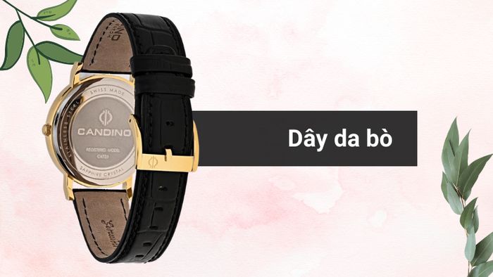 Chất liệu dây đeo của mẫu đồng hồ