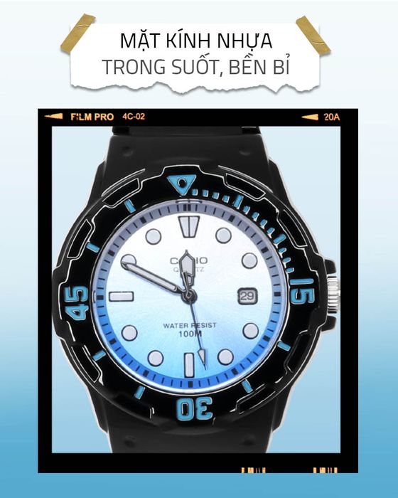 Đồng hồ Nữ Casio LRW-200H-2EVDR có mặt kính trong suốt