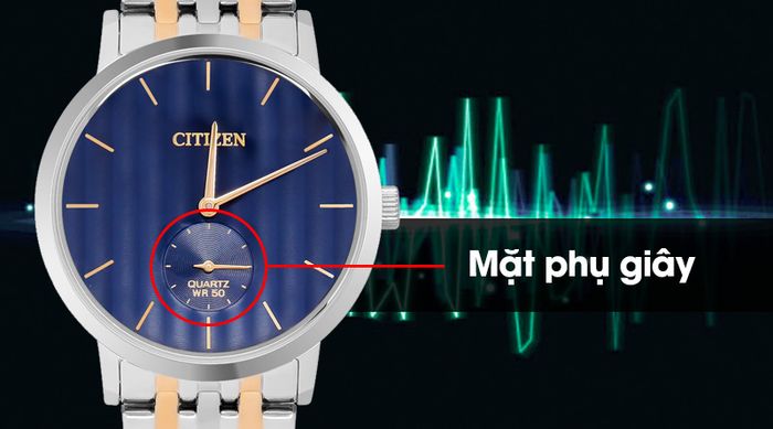 Đồng hồ nam Citizen BE9174-55L có mặt phụ giây tiện lợi