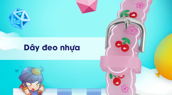 Đồng hồ trẻ em Smile Kid SL033-01 có dây đeo chống thấm nước tốt