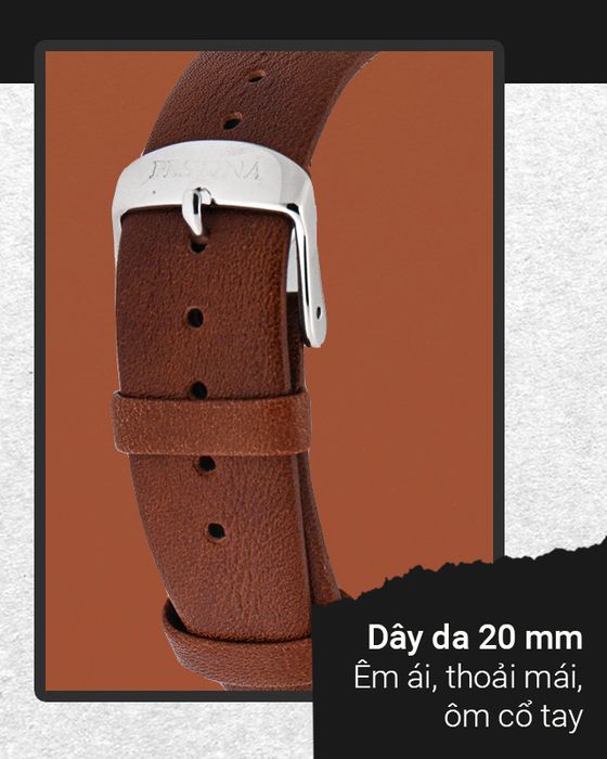 Đồng hồ nam Festina F20512/2 có dây đeo mềm nhẹ